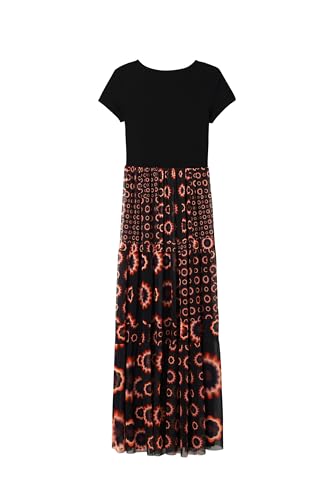 Women's Geometric Combination Midi Dress