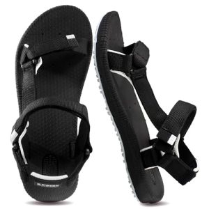 SIMPLUS Unisex Ultra-Cuhion Yoga Mat Athlete Sandals Adjustabl Straps with Heel Support