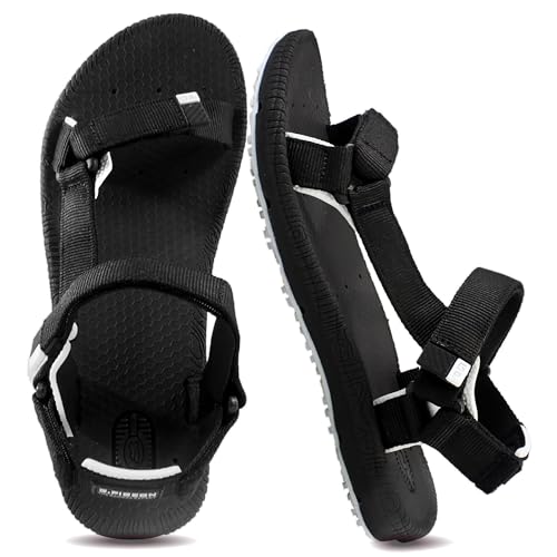 SIMPLUS Unisex Ultra-Cuhion Yoga Mat Athlete Sandals Adjustabl Straps with Heel Support