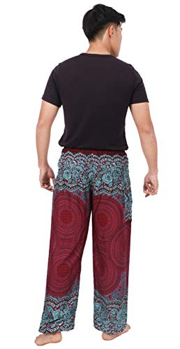 Mens Yoga Harem Lounge Boho Parachute Loose Baggy Pants