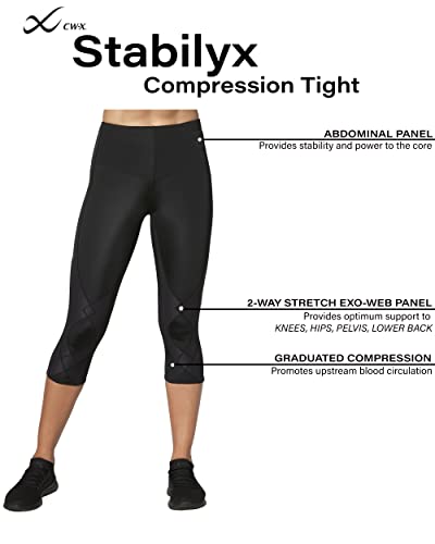Women's Stabilyx Joint Support 3/4 Capri Compression Tight Pants