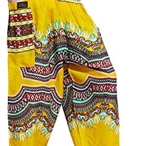 Smocked Waist Harem Baggy Pants, Women, Rayon Elephant Boho Yoga
