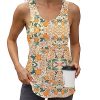 Womens Workout Athletic Tank Tops Loose Gym Yoga Racerback Sleeveless Running Sports Shirts Tops