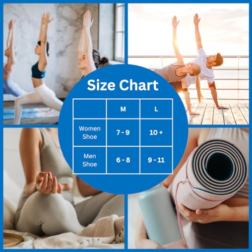 Soxsense Multi-Pack Sports Grip Toe Socks with Cushion, Non-Slip Finger Socks for Pilates, Home Gym, Soccer, basketball