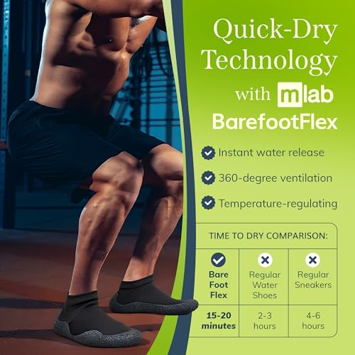 Barefoot Flex Minimalist Sock Shoes for Men and Women - Lightweight Zero Drop Barefoot Socks for Swimming, Yoga, Beach,