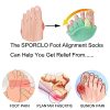 Toe Separator Socks for Men Women Comfy Foot Alignment Sock Massage Cotton Bunion Socks Yoga Sports GYM