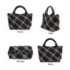 Women Tote Bag Large Neoprene Tote Bag Fashion Woven Bag Neoprene Tote Handbag Roomy Shoulder Bags for Beach, Gym, Trave