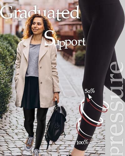 Persephone Recovery Compression Leggings for Women, Graphene-Enhanced Thermal Graduated Support Tights