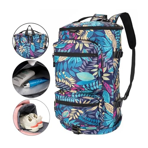 Gym Fitness Backpack Travel Bag Men Women Outdoor Shoulder Multifunctional Yoga Large Capacity Shoes Bags Dry Wet Duffle