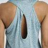 5 Pack: Women's Crossback Keyhole Open Back Workout Tank Top Dry-Fit Sleeveless Yoga Gym (Available in Plus)