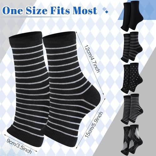 10 Pairs Men Toeless Socks Open Toe Flip Flop Pedicure Socks for Sandals Running Yoga Spa