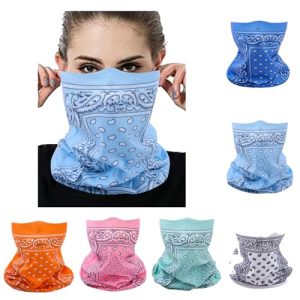 Face Mask Multi Bandana Neck Gaiter Seamless Magic Headband Outdoor Face Scarf for Dust Wind and UV Resistance