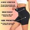 4 Pack Biker Shorts for Women with Pockets – 5" High Waisted Tummy Control Workout Yoga Running Gym Tennis Shorts