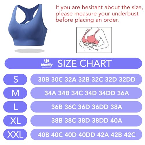 Women's Sports Bras 3 Pack Racerback Medium Support Bras V-Neck Padded Workout Seamless Yoga Athletic Bras