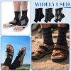 10 Pairs Men Toeless Socks Open Toe Flip Flop Pedicure Socks for Sandals Running Yoga Spa
