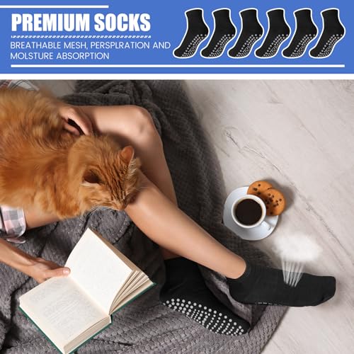 60 Pairs Yoga Socks Anti Skid Pilate Socks Hospital Non Slip Anklets with Grips for Women Pilates