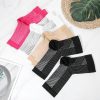 12 Pairs Toeless Socks for Women, Nylon Open Toe Socks for Flip Flop Pedicure Yoga Pilates, Heel Sock for Dry Cracked Feet