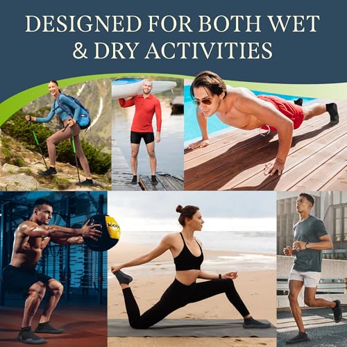 Barefoot Flex Minimalist Sock Shoes for Men and Women - Lightweight Zero Drop Barefoot Socks for Swimming, Yoga, Beach,