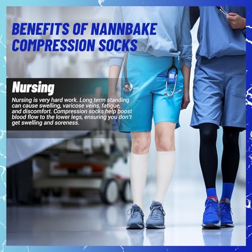 3 Pairs Compression Socks for Women & Men 15-20 mmHg,Best Support for Cycling Athletic Hiking Running