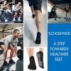 Soxsense Multi-Pack Sports Grip Toe Socks with Cushion, Non-Slip Finger Socks for Pilates, Home Gym, Soccer, basketball