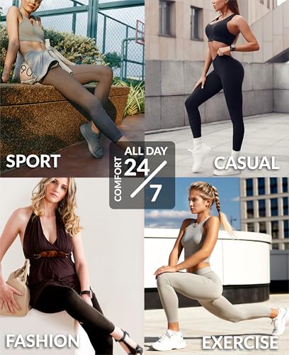 Womens Ultra Soft Cotton Stretch Full Length Footless Leggings Skinny Pant Tights | Multi Packs & Colors