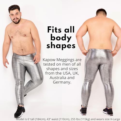 Metallic & Special Material Men's Leggings