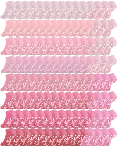 60 Pairs Grip Anti Yoga Socks Non Slip Pilates Socks Bulk Anti Skid Barre Ballet Socks for Women Elderly Hospital
