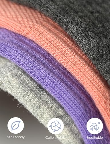 Grip Socks for Women Men Pilates Grip Socks Non Slip Yoga Sock with Grips for Barre Barefoot Hospital Grippy Sock