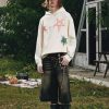 Mens Graphic Varsity Hoodies Graffiti Line Star Unisex Colorful Printing Oversized Casual Streetwear Tops
