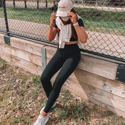 High Waisted Leggings for Women - No See Through Tummy Control Cycling Workout Yoga Pants with Pockets Reg & Plus