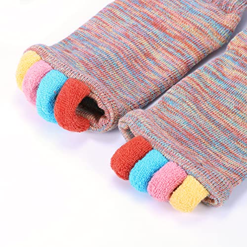 Toe Separator Socks for Men Women Comfy Foot Alignment Sock Massage Cotton Bunion Socks Yoga Sports GYM